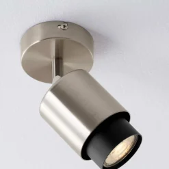 Applique Da Parete-Selezionato da Mazzolaluce Applique da soffitto grigio nickel orientabile