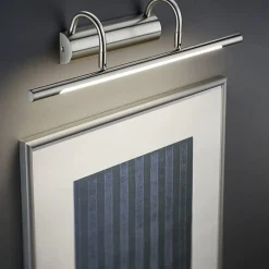 Applique Da Bagno-Selezionato da Mazzolaluce Applique da specchio bagno 8w 3000k acciaio satinato
