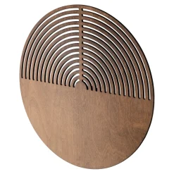 Applique Da Parete-Selezionato da Mazzolaluce Applique design moderna tondo in legno quercia marrone luce a parete