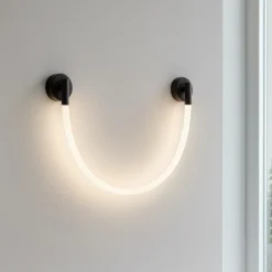 Applique Da Parete-Selezionato da Mazzolaluce Applique design moderna tubo di silicone led 7w 3000k per soggiorno