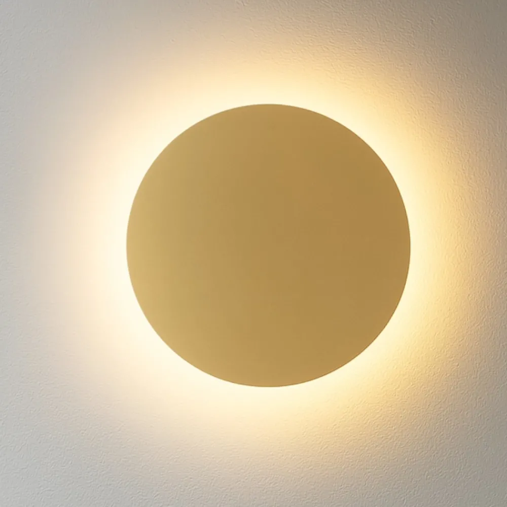 Applique Da Parete-Selezionato da Mazzolaluce Applique design moderno rotonda oro led 20w 3000k
