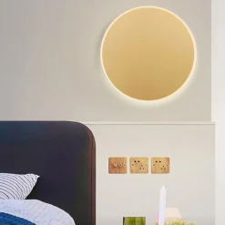 Applique Da Parete-Selezionato da Mazzolaluce Applique design moderno rotonda oro led 20w 3000k