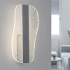 Applique Da Parete-Selezionato da Mazzolaluce Applique design moderno vela effetto vetro crepato led 3000k