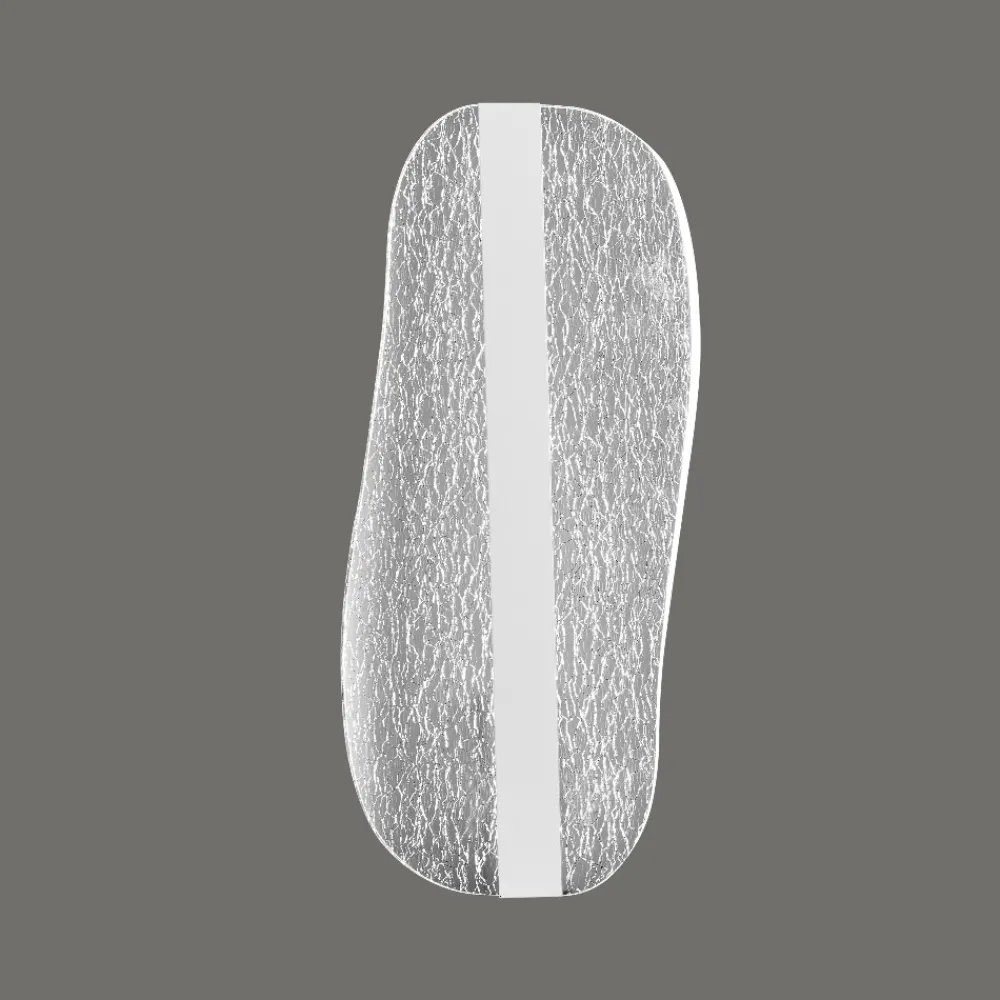 Applique Da Parete-Selezionato da Mazzolaluce Applique design moderno vela effetto vetro crepato led 3000k
