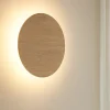 Applique Da Parete-Gea Luce Applique design moderno 9w 3000k di legno tondo eglo fp