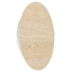 Applique Da Parete-Gea Luce Applique design moderno 9w 3000k di legno tondo eglo fp