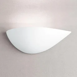 Applique Da Parete-Selezionato da Mazzolaluce Applique destra in gesso bianco design moderna