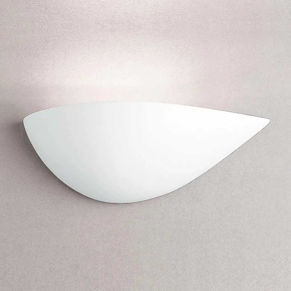Applique Da Parete-Selezionato da Mazzolaluce Applique destra in gesso bianco design moderna