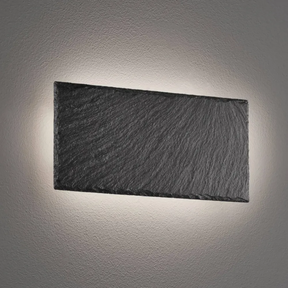 Applique Da Parete-Selezionato da Mazzolaluce Applique di ardesia led 9w 3000k dimmerabile antracite