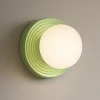 Applique Da Parete-Perenz Illuminazione Applique di ceramica verde tonda sfera vetro ceramic perenz