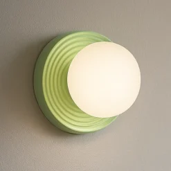 Applique Da Parete-Perenz Illuminazione Applique di ceramica verde tonda sfera vetro ceramic perenz