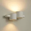 Applique Da Parete-Sforzin Illuminazione Applique di gesso bianca pitturabile chia sforzin design moderna