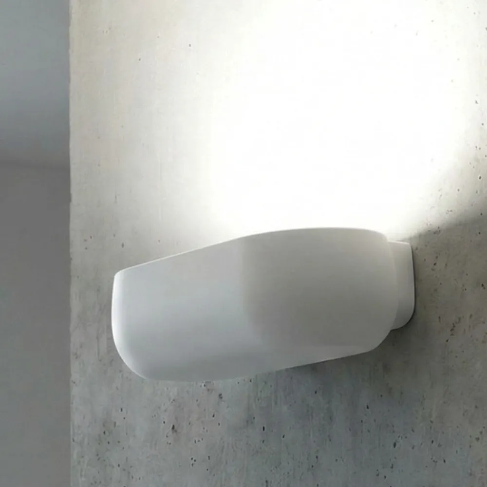 Applique Da Parete-Sforzin Illuminazione Applique di gesso bianco moderno sforzin mysia