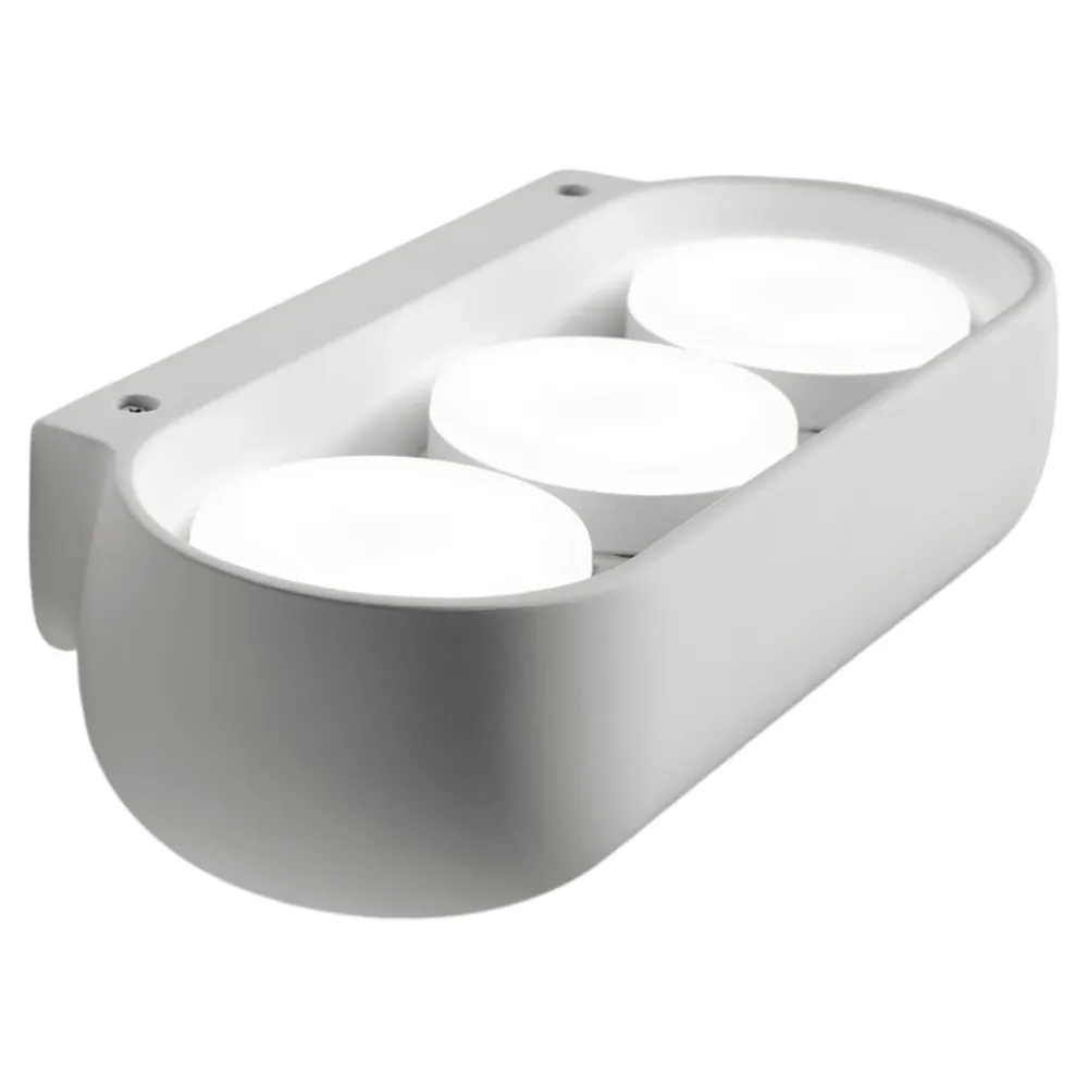 Applique Da Parete-Sforzin Illuminazione Applique di gesso bianco moderno sforzin mysia