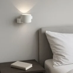 Applique Camera Da Letto-Sforzin Illuminazione Applique di gesso bianco per chia sforzin pitturabile