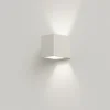 Applique Da Parete-Selezionato da Mazzolaluce Applique di gesso bianco sagomato moderno biemissione