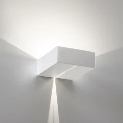 Applique Da Parete-Selezionato da Mazzolaluce Applique di gesso ceramica bianco mensola moderna