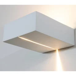 Applique Da Parete-Selezionato da Mazzolaluce Applique di gesso ceramica bianco mensola moderna