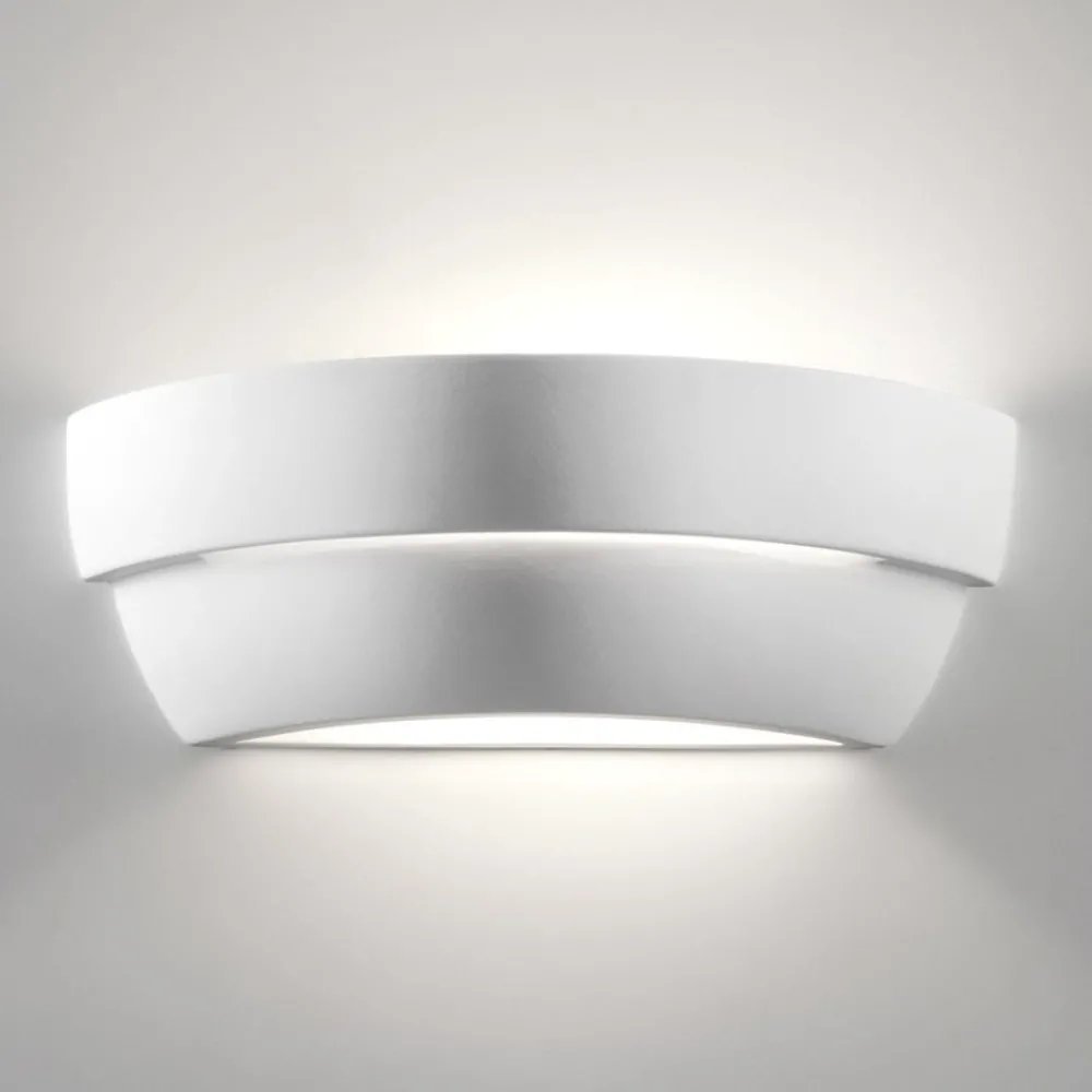 Applique Da Parete-Selezionato da Mazzolaluce Applique di gesso ceramica bianco