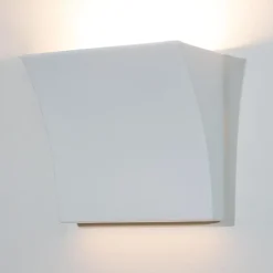 Applique Da Parete-Selezionato da Mazzolaluce Applique di gesso ceramica led 9w 4000k bianca moderna