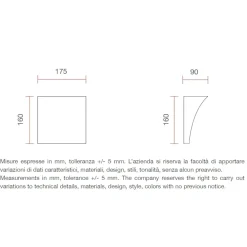 Applique Da Parete-Selezionato da Mazzolaluce Applique di gesso ceramica led 9w 4000k bianca moderna