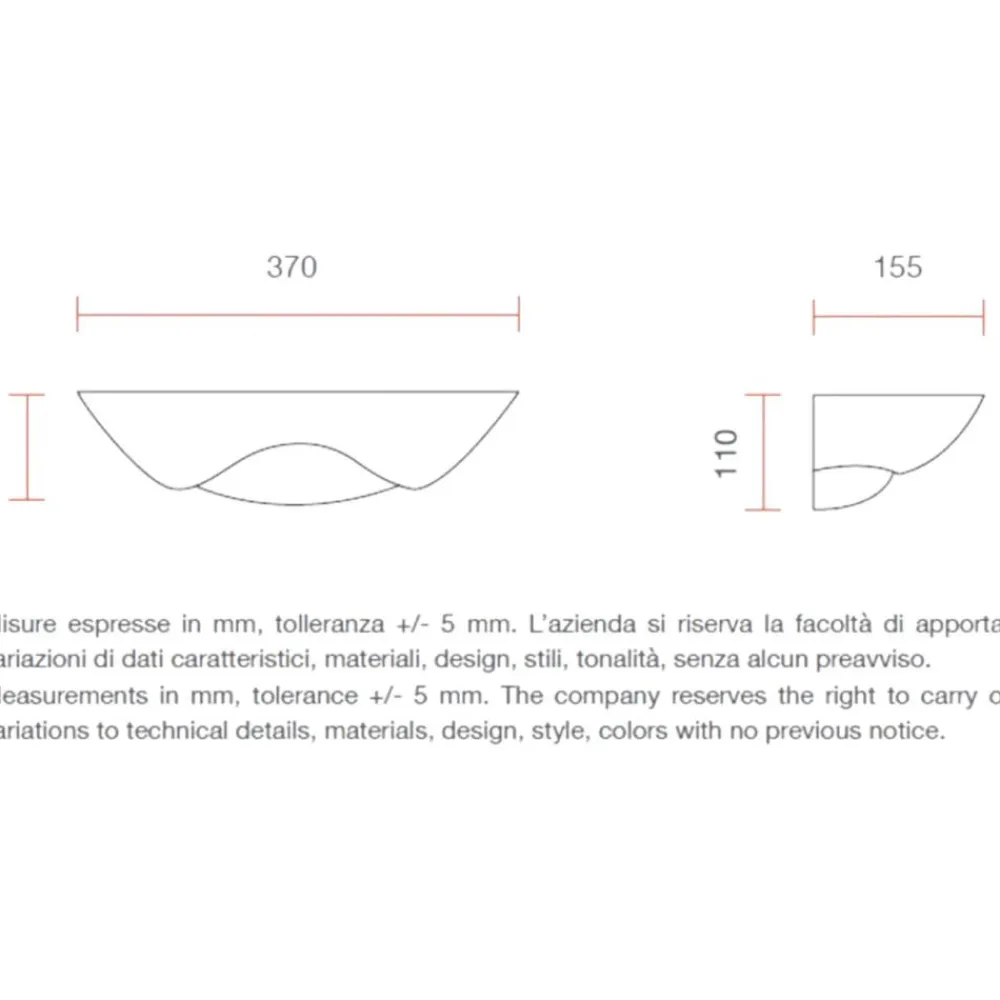 Applique Da Parete-Selezionato da Mazzolaluce Applique di gesso ceramico bianco pitturabile diffusore in vetro