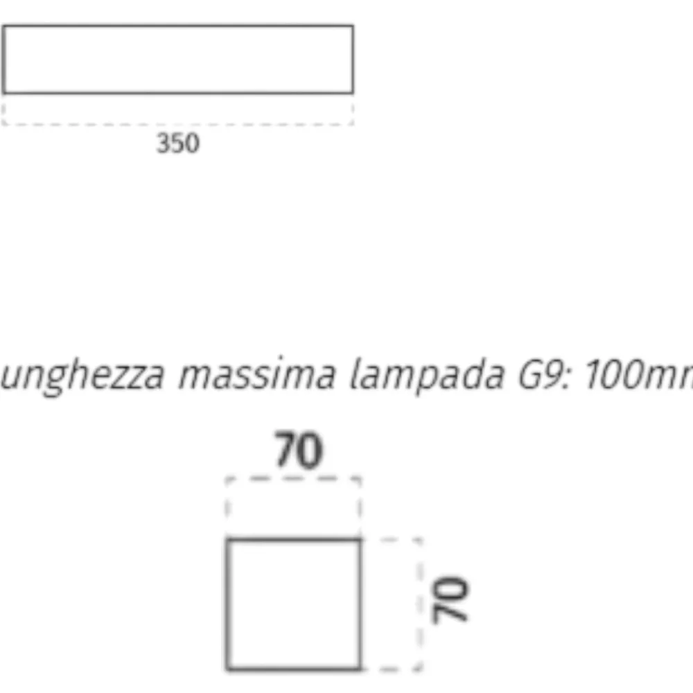 Applique Da Parete-Selezionato da Mazzolaluce Applique di gesso ceramico bianco led 18w 3000k rettangolare