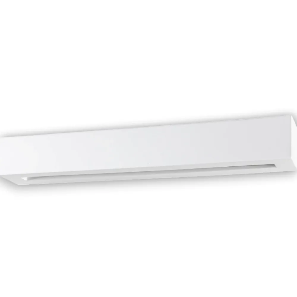 Applique Da Parete-Selezionato da Mazzolaluce Applique di gesso ceramico rettangolare bianca led24w 3000k