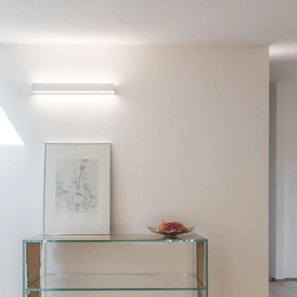 Applique Da Parete-Selezionato da Mazzolaluce Applique di gesso ceramico rettangolare bianca led24w 3000k