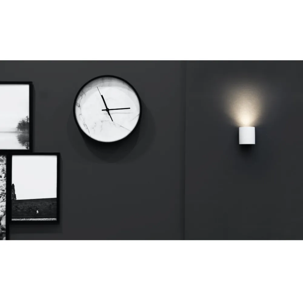 Applique Da Parete-Selezionato da Mazzolaluce Applique di gesso cristaly cilindro bianco verniciabile