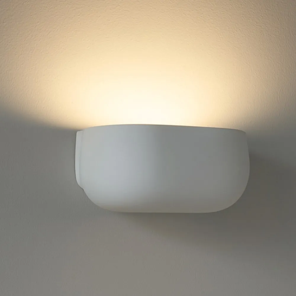 Applique Da Parete-Sforzin Illuminazione Applique di gesso design moderna bianca sforzin mysia