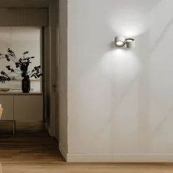 Applique Da Parete-Sforzin Illuminazione Applique di gesso due luci gesso bianco sforzin nasso bronzo