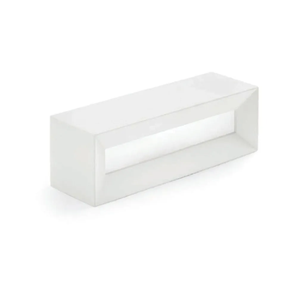 Applique Da Parete-Sforzin Illuminazione Applique di gesso hermione sforzin rettangolare bianca