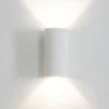 Applique Da Parete-IsyLuce Applique di gesso per interni cilindro bianco