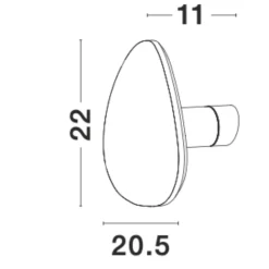 Applique Da Parete-Selezionato da Mazzolaluce Applique di gesso led 12w 3000k design moderna