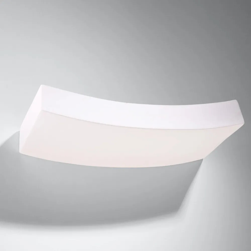 Applique Da Parete-Selezionato da Mazzolaluce Applique di gesso mensola curva bianca