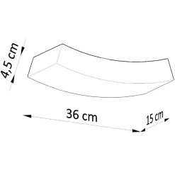 Applique Da Parete-Selezionato da Mazzolaluce Applique di gesso mensola curva bianca