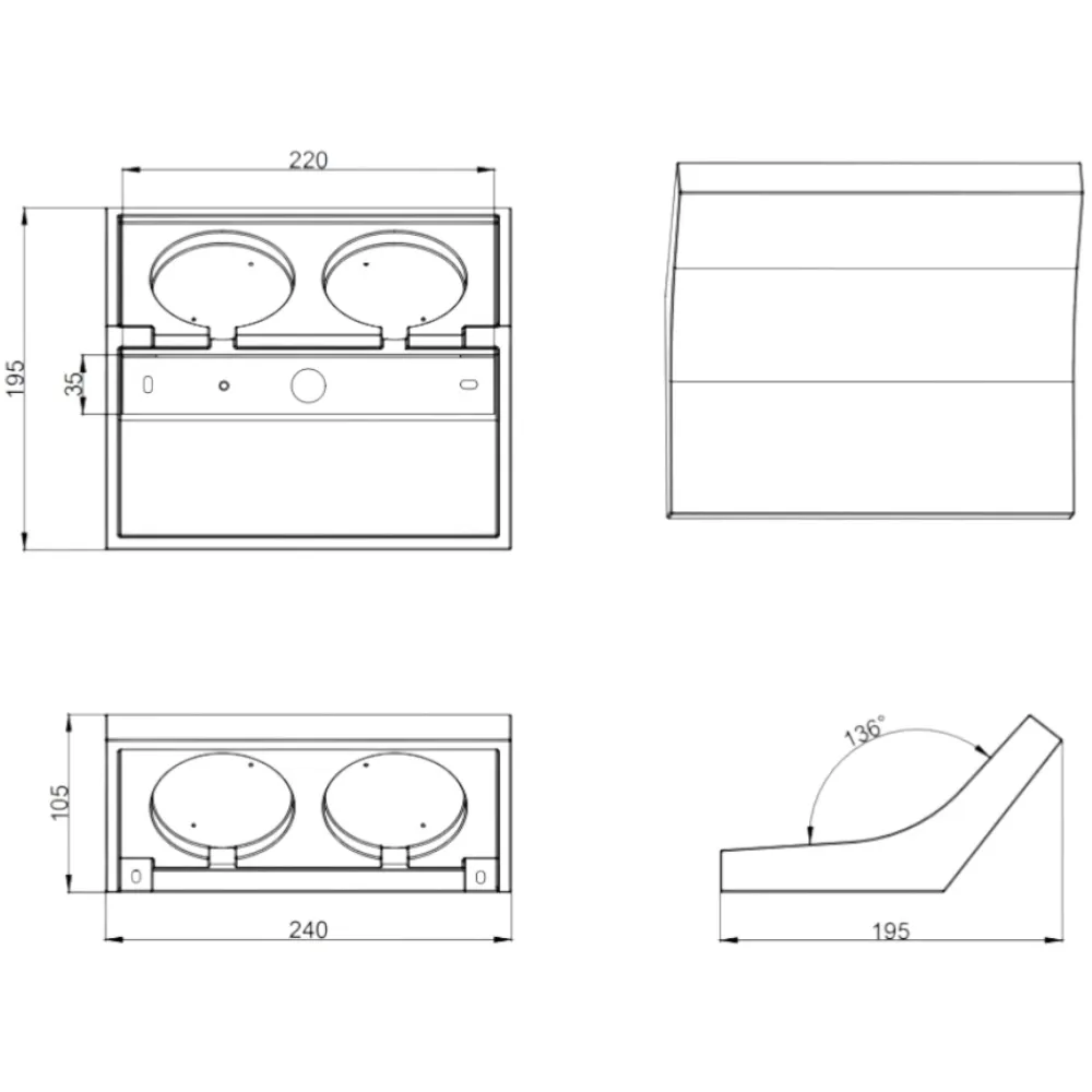 Applique Da Parete-Selezionato da Mazzolaluce Applique di gesso moderna bianco pitturabile per interni