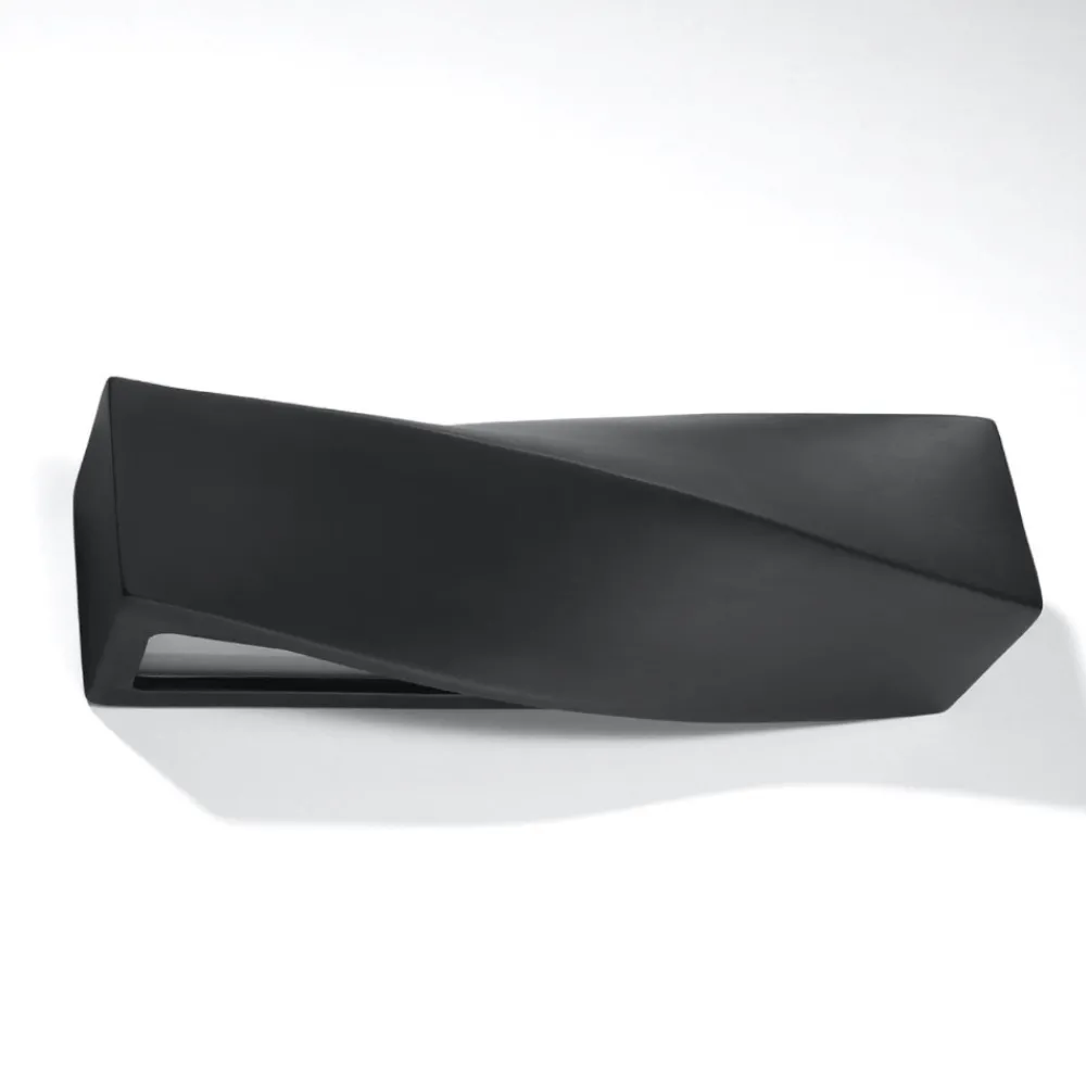Applique Da Parete-Selezionato da Mazzolaluce Applique di gesso nero luce moderna design fp