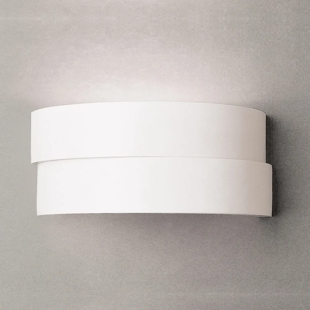 Applique Da Parete-Selezionato da Mazzolaluce Applique di gesso pitturabile design moderna curva