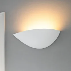 Applique Da Parete-Selezionato da Mazzolaluce Applique di gesso sinistra design moderna bianca per soggiorno