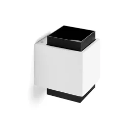 Applique Da Parete-Sforzin Illuminazione Applique di gesso syme sforzin quadrato moderna bianco nero
