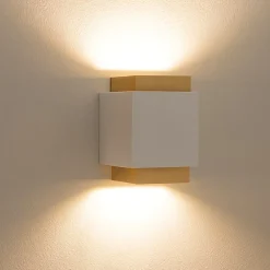 Applique Da Parete-Sforzin Illuminazione Applique di gesso syme sforzin bianco oro design moderna
