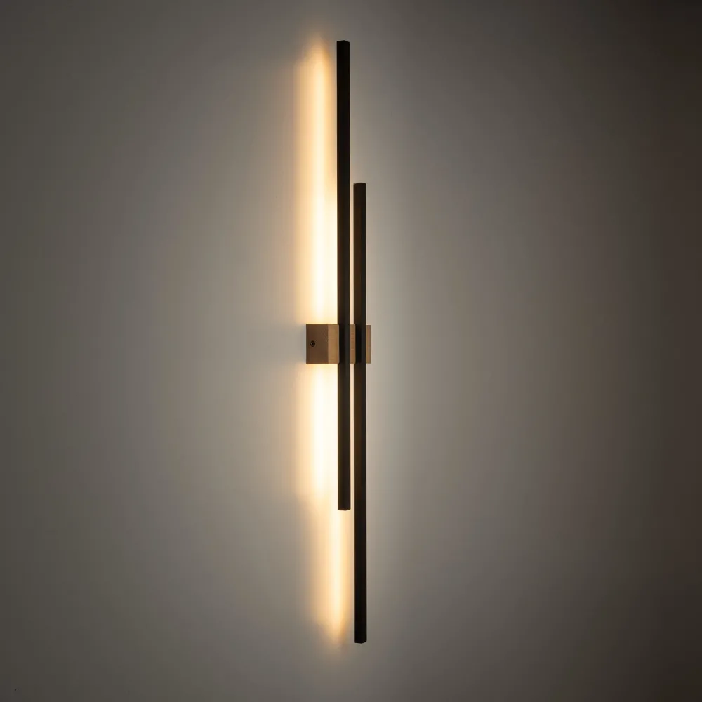 Applique Da Parete-Selezionato da Mazzolaluce Applique di legno design bacchette moderna led 24w 3000k