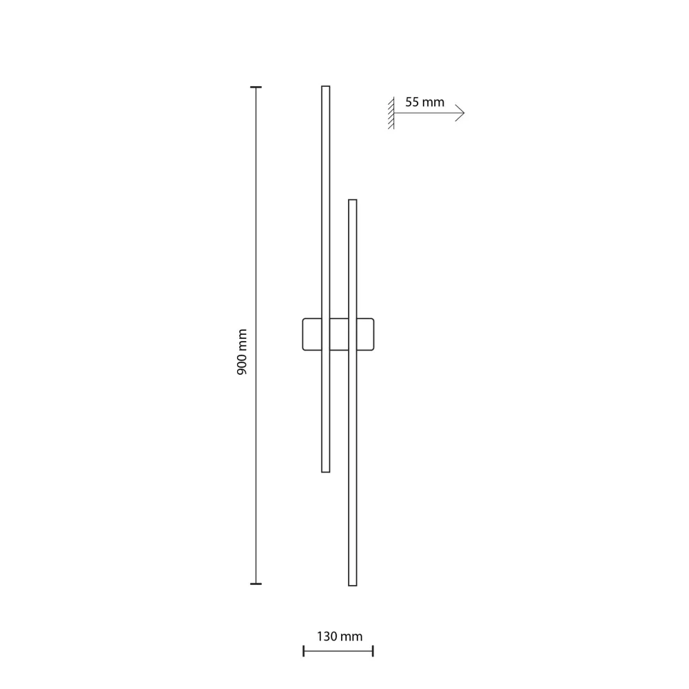 Applique Da Parete-Selezionato da Mazzolaluce Applique di legno design bacchette moderna led 24w 3000k