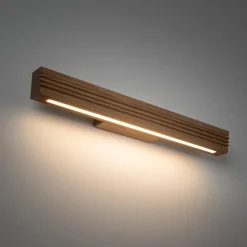Applique Da Parete-Selezionato da Mazzolaluce Applique di legno luce verso il basso led 3000k