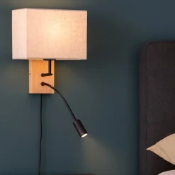 Applique Camera Da Letto-Selezionato da Mazzolaluce Applique di legno per comodino camera da letto rustica