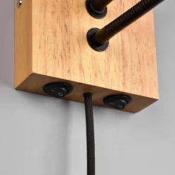 Applique Camera Da Letto-Selezionato da Mazzolaluce Applique di legno per comodino camera da letto rustica