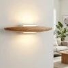 Applique Da Parete-Fabas Luce Applique di legno quercia moderna led 17w 3000k ribot