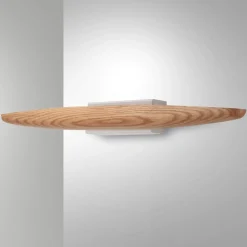 Applique Da Parete-Fabas Luce Applique di legno quercia moderna led 17w 3000k ribot
